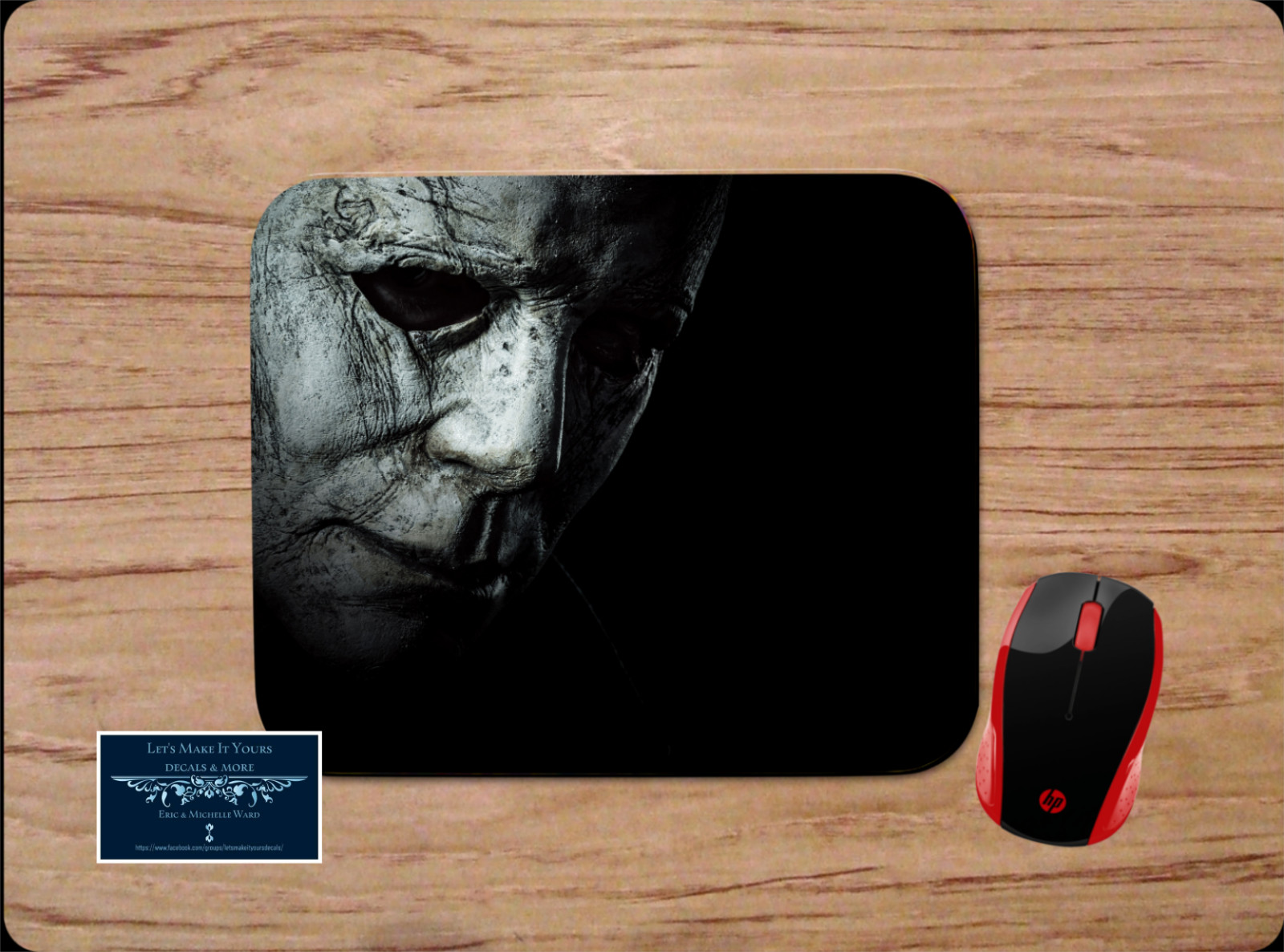 MICHAEL MYERS HALLOWEEN CLASSIC HORROR MOVIE INSPIRED ART PC DESK MAT MOUSE PAD