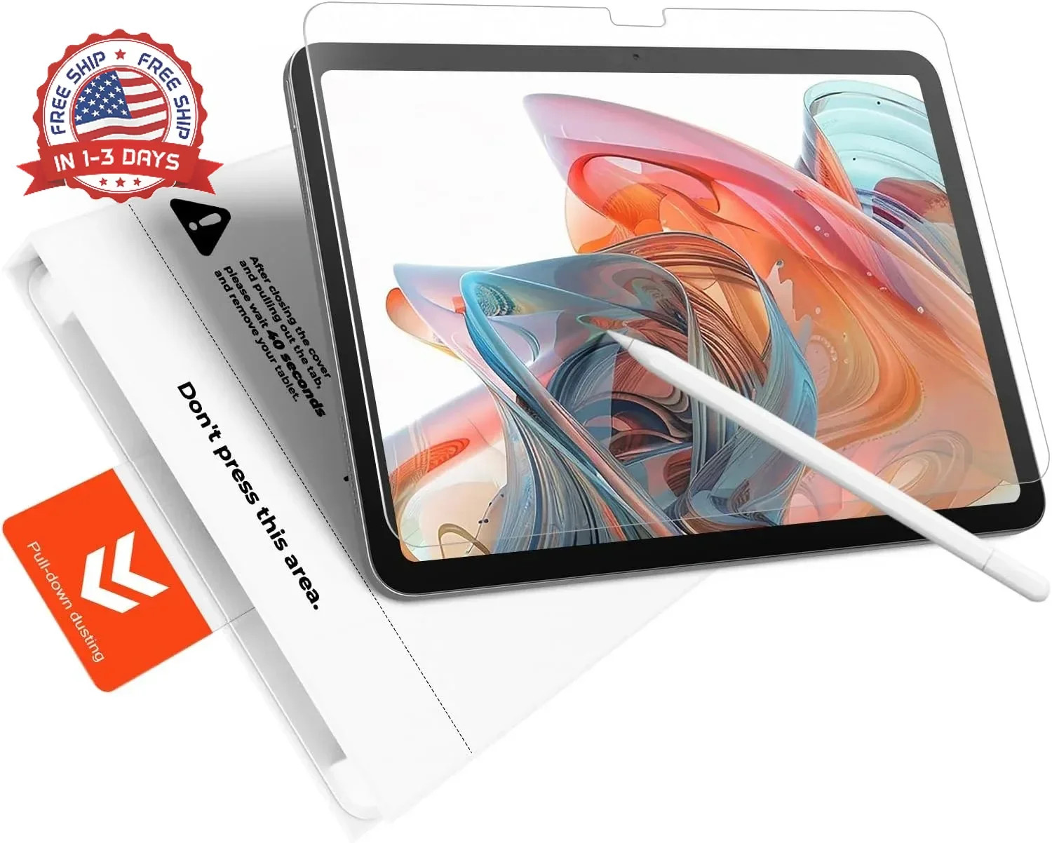 KCT 2 Pack Paperfeel Glass Screen Protector Compatible with iPad A16 11th Genera