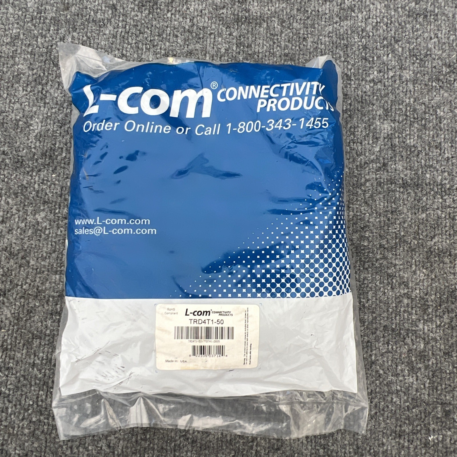 T1 RJ48 to RJ48 Patch Cable – Two Pair Shielded Cable with a PVC Jacket 50ft