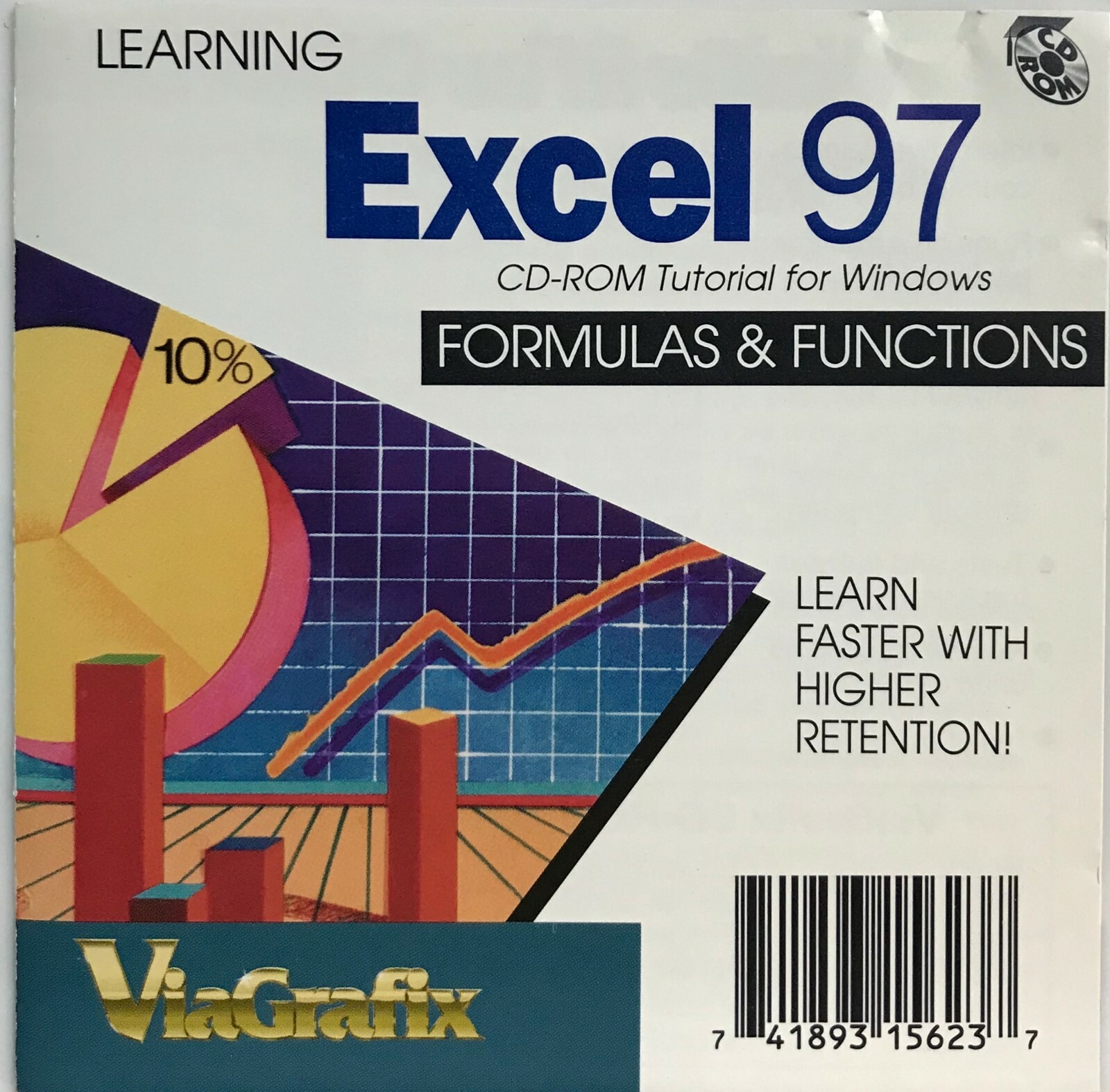 Learning Excel 97 Formulas & Functions: CD-ROM Tutorial for Windows *Very Good*