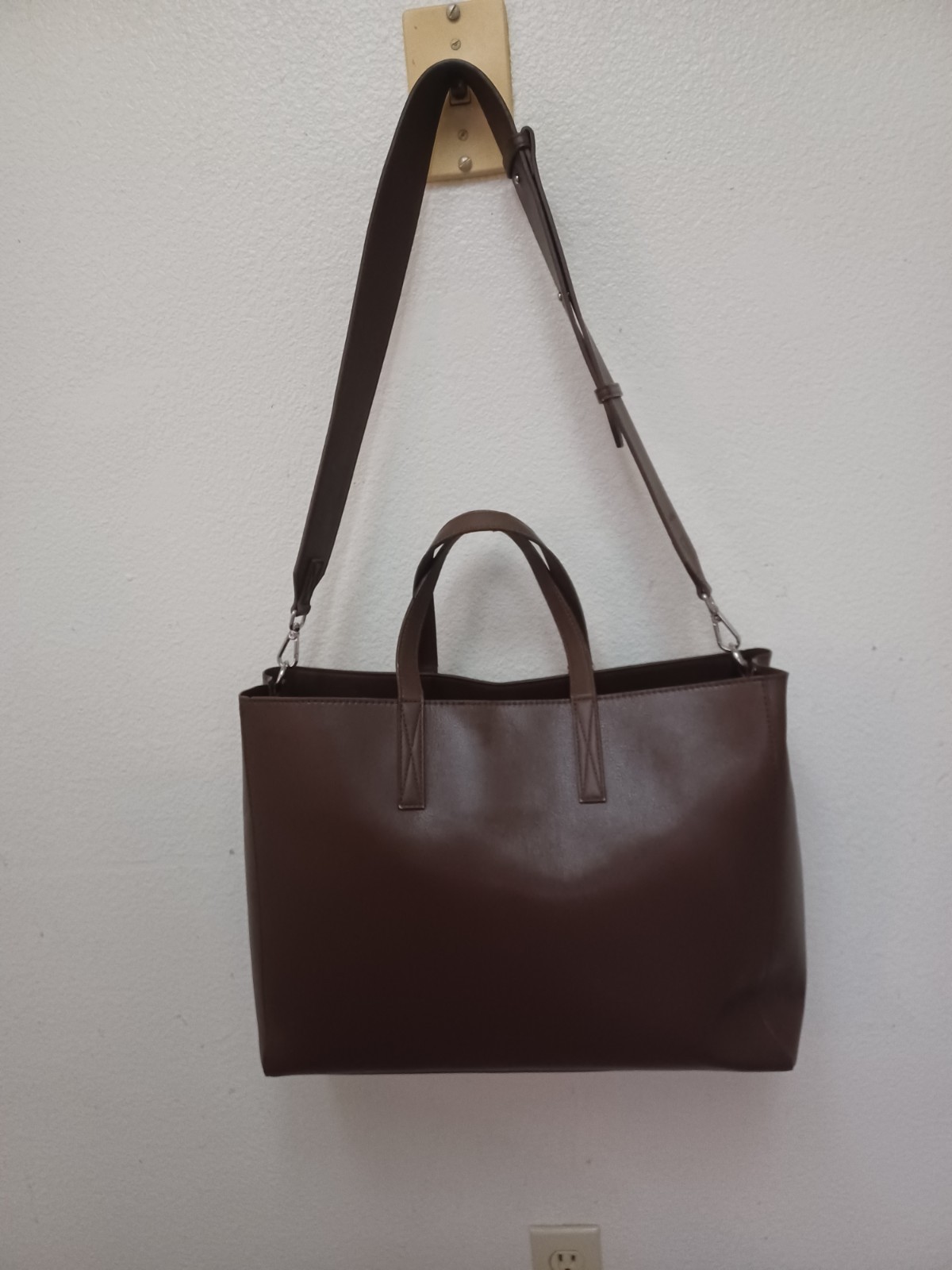 Calpak Haven Laptop Tote Bag with Shoulder Strap and Removable Sleeve