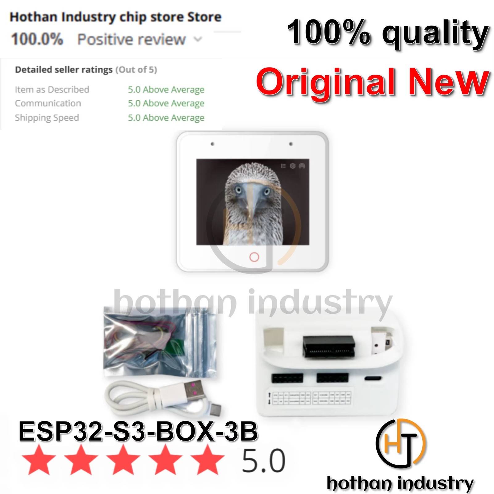 PAILIANG ESP32-S3-BOX-3 AIoT Dev Kit 2.4GHz WiFi Bluetooth 5 Module