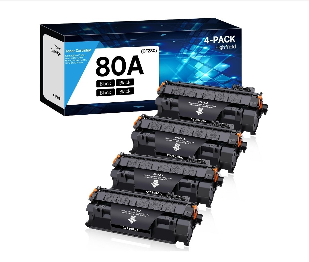 80A CF280A Toner For HP 80A LaserJet Pro 400 M401n M401dn MFP M425dn 4pack 