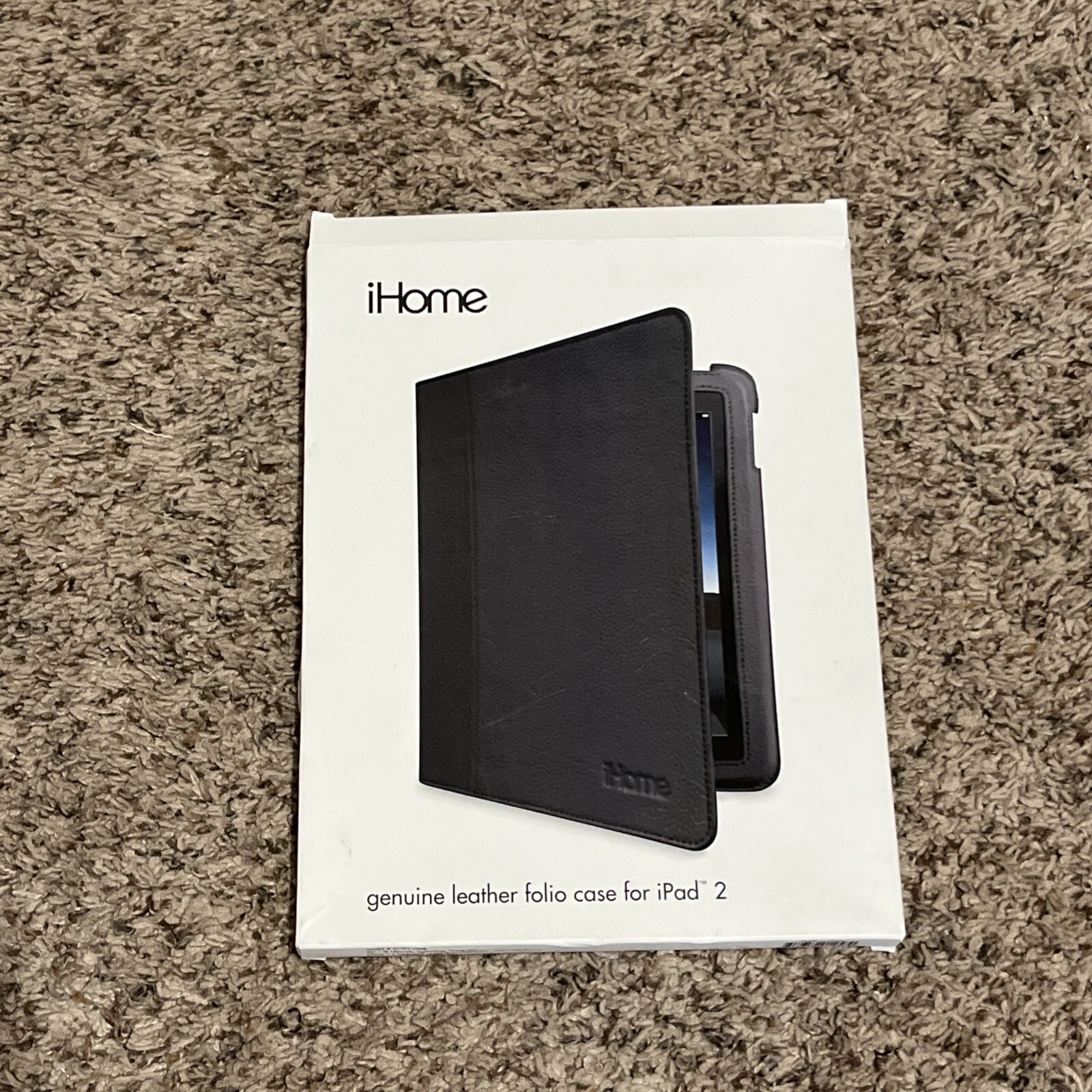 iHome Genuine Leather Folio Case for iPad 2