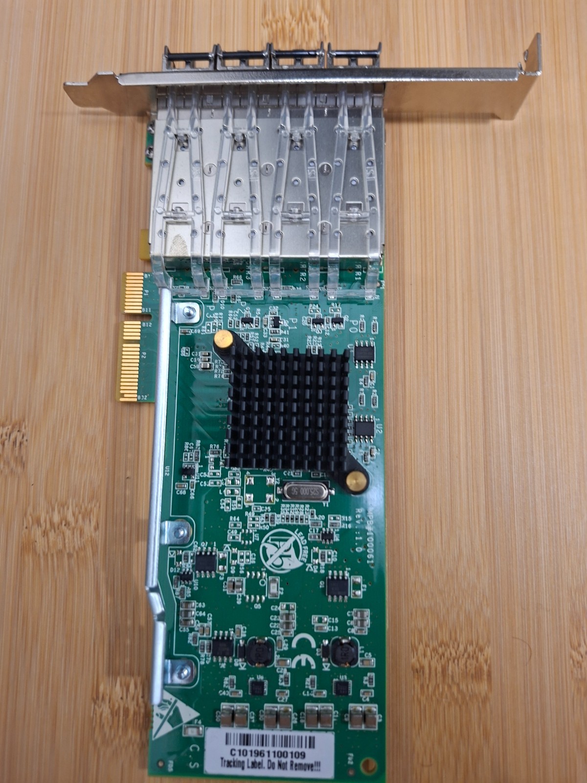 Intel Ethernet Server Adapter I350‑F4 – 4× SFP 1000BASE‑SX – Tested & Working