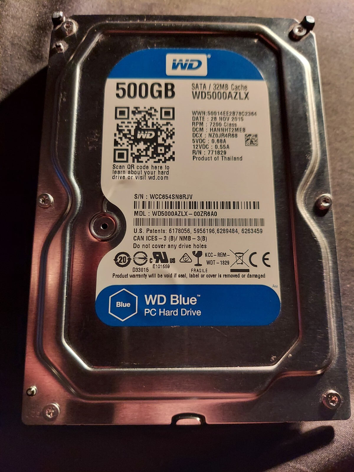 Fully Tested Good 500GB Western Digital WD5000AZLX SATA 3.5" HDD Hard Disk Drive