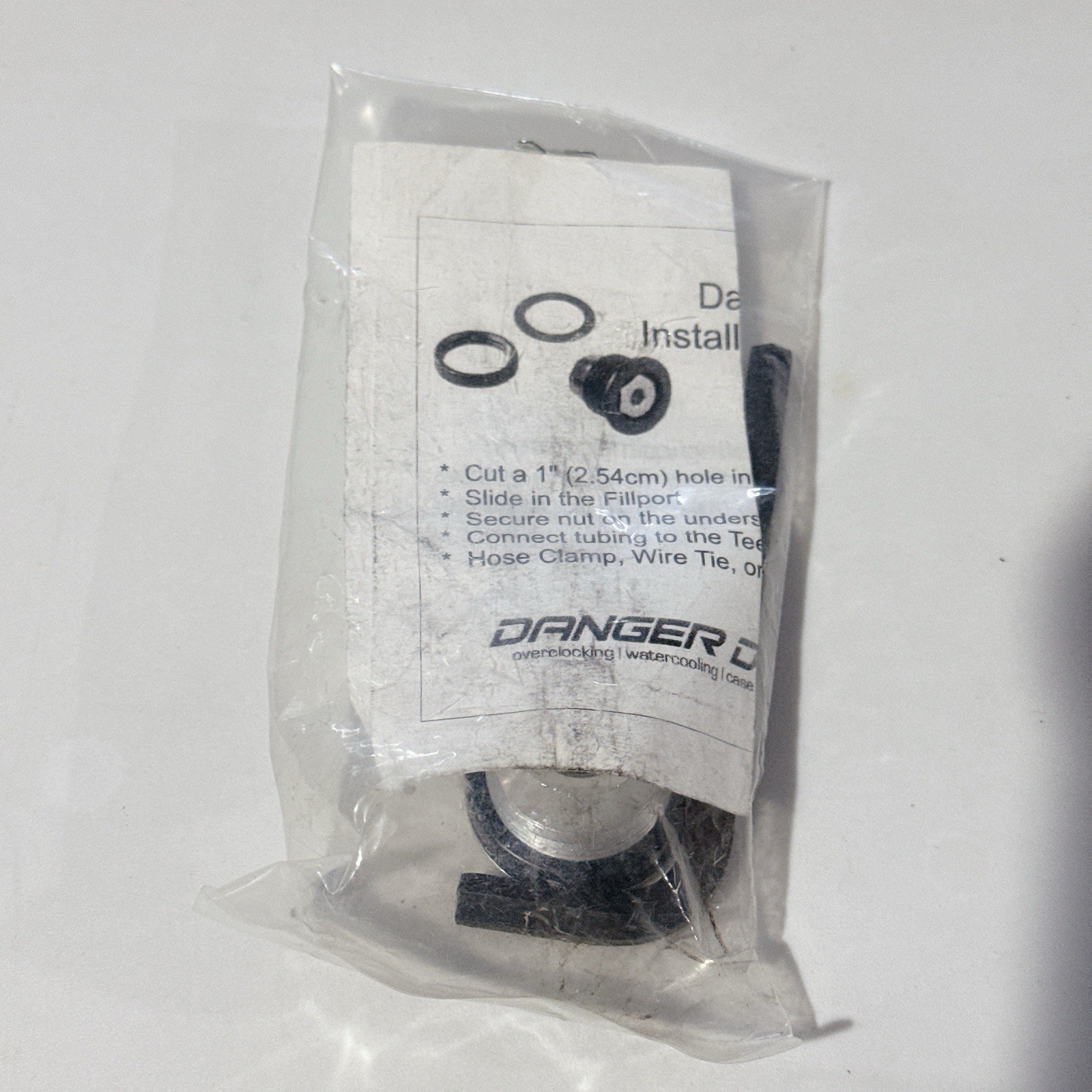Danger Den Fillport Silver Part No. ACC-500 G 1/4 Thread DANGERDEN Water cooled