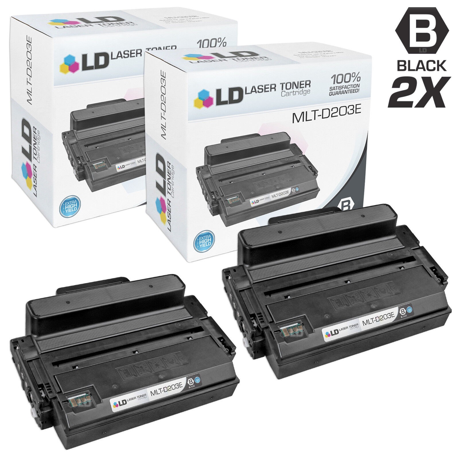 LD 2PK MLT-D203E Extra High Yield Black Toner for Samsung SL-M3820DW SL-M4070FR