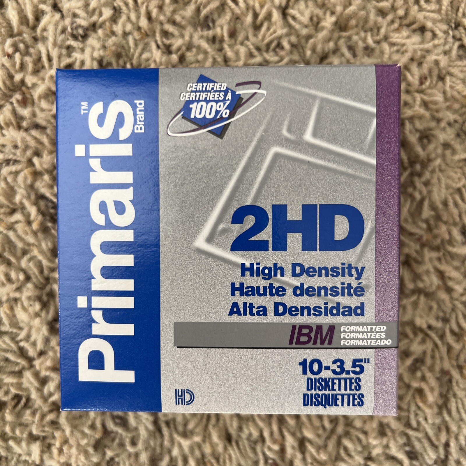 Primaris 2 Hd IBM Formatted 10 -3.5 Diskette