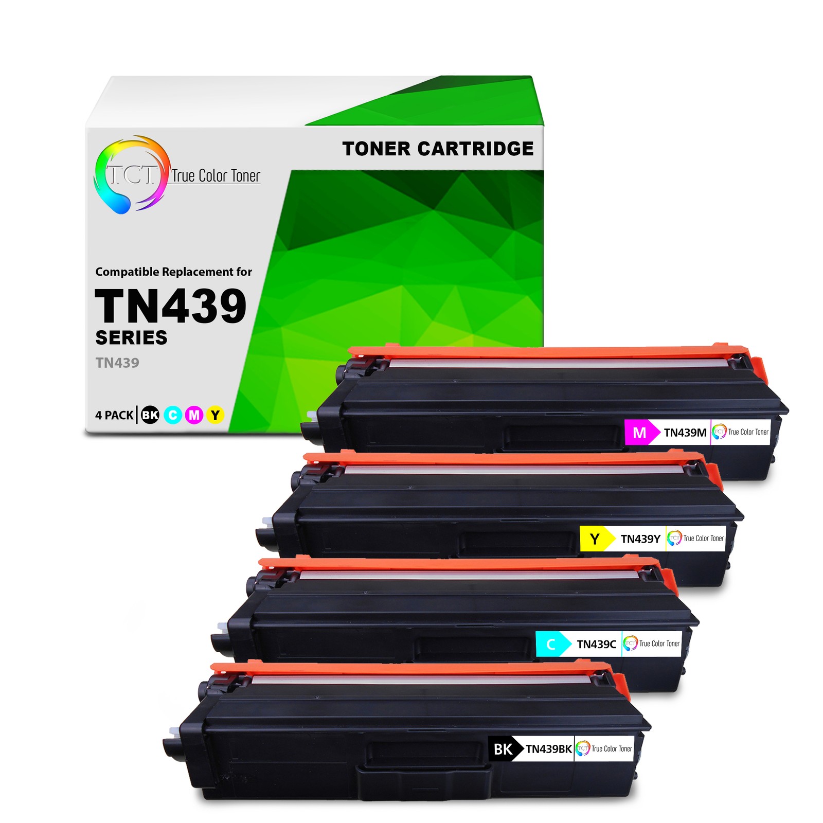 4Pk TCT Prem TN439 BCMY For Brother HL-L8360CDW MFC-L8900CDW Compatible Toner