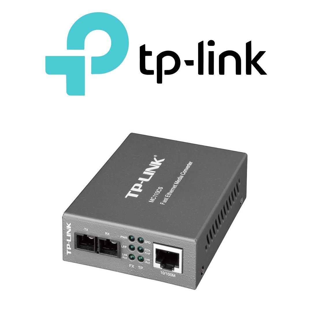 TP-LINK MC110CS 10/100Mbps Copper to Single-Mode Fiber Media Converter