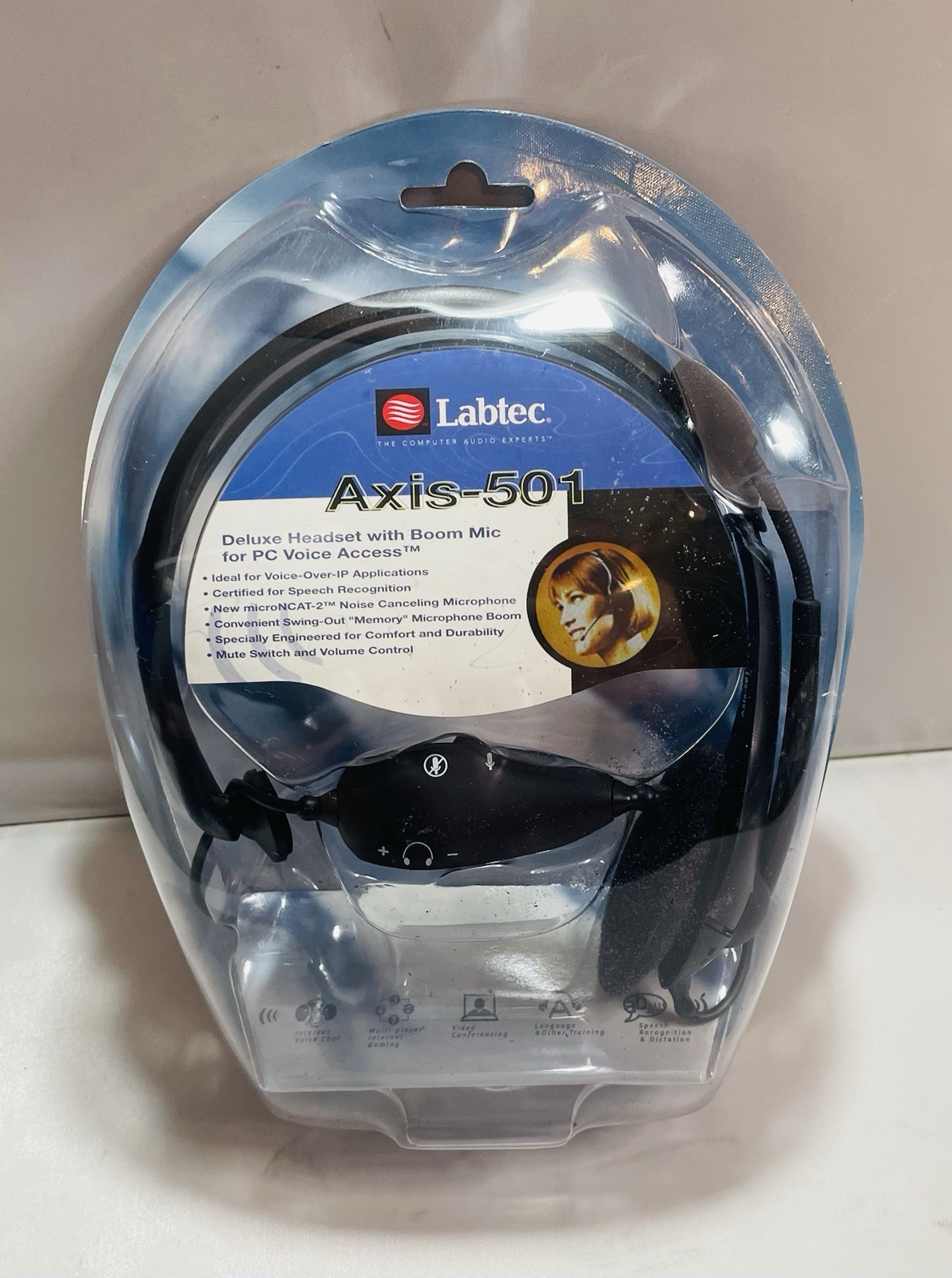 LABTEC AXIS-501 DELUXE HEADSET WITH BOOM MIC