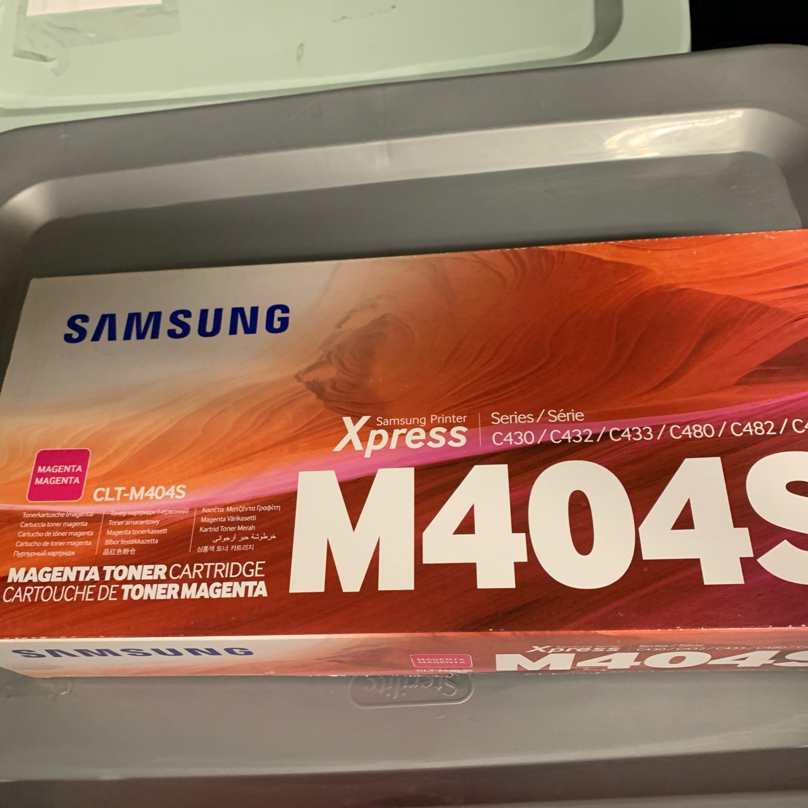 Sealed  Samsung Xpress CLT- M404S Magenta Printer Cartridge Gar1