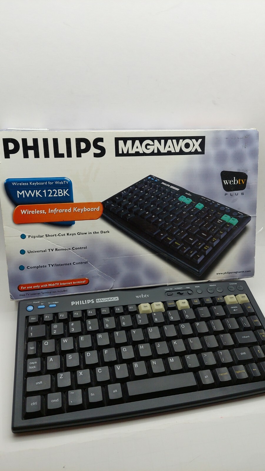 Philips MWK122BK Wireless WebTV Keyboard