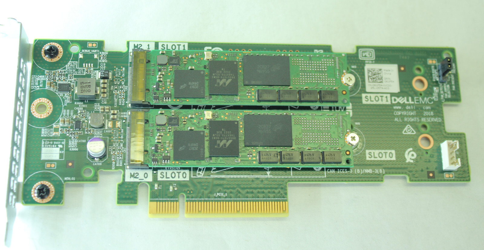 Dell Boot Optimized Server Storage Adapter Card 061F54 with x2 240GB M.2 SSD