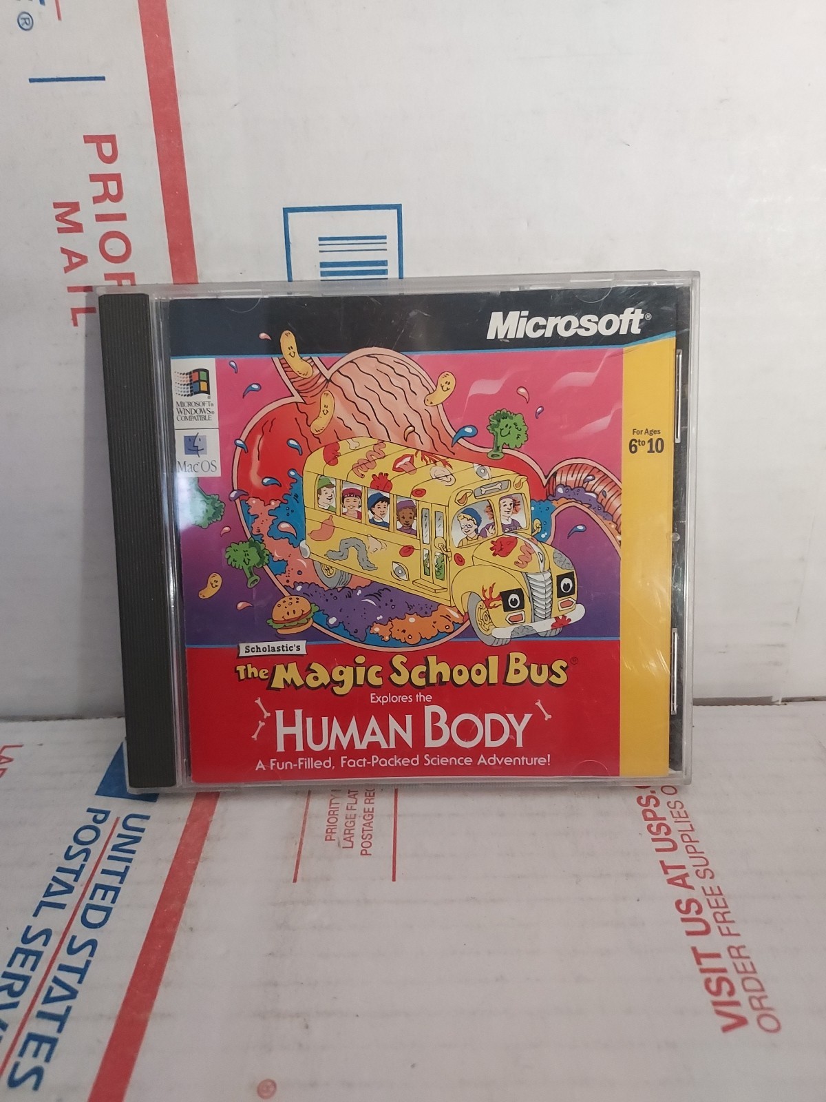 Microsoft The Magic School Bus Explores the Human Body CD-ROM No Key Code - #137