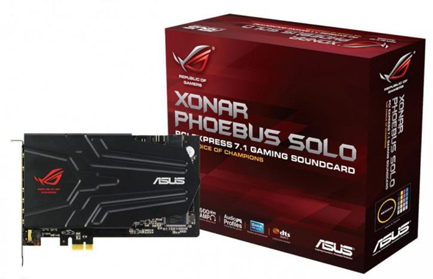 ASUS Xonar Phoebus Solo PCI Express 7.1 Surround Gaming Sound Card - Brand NEW