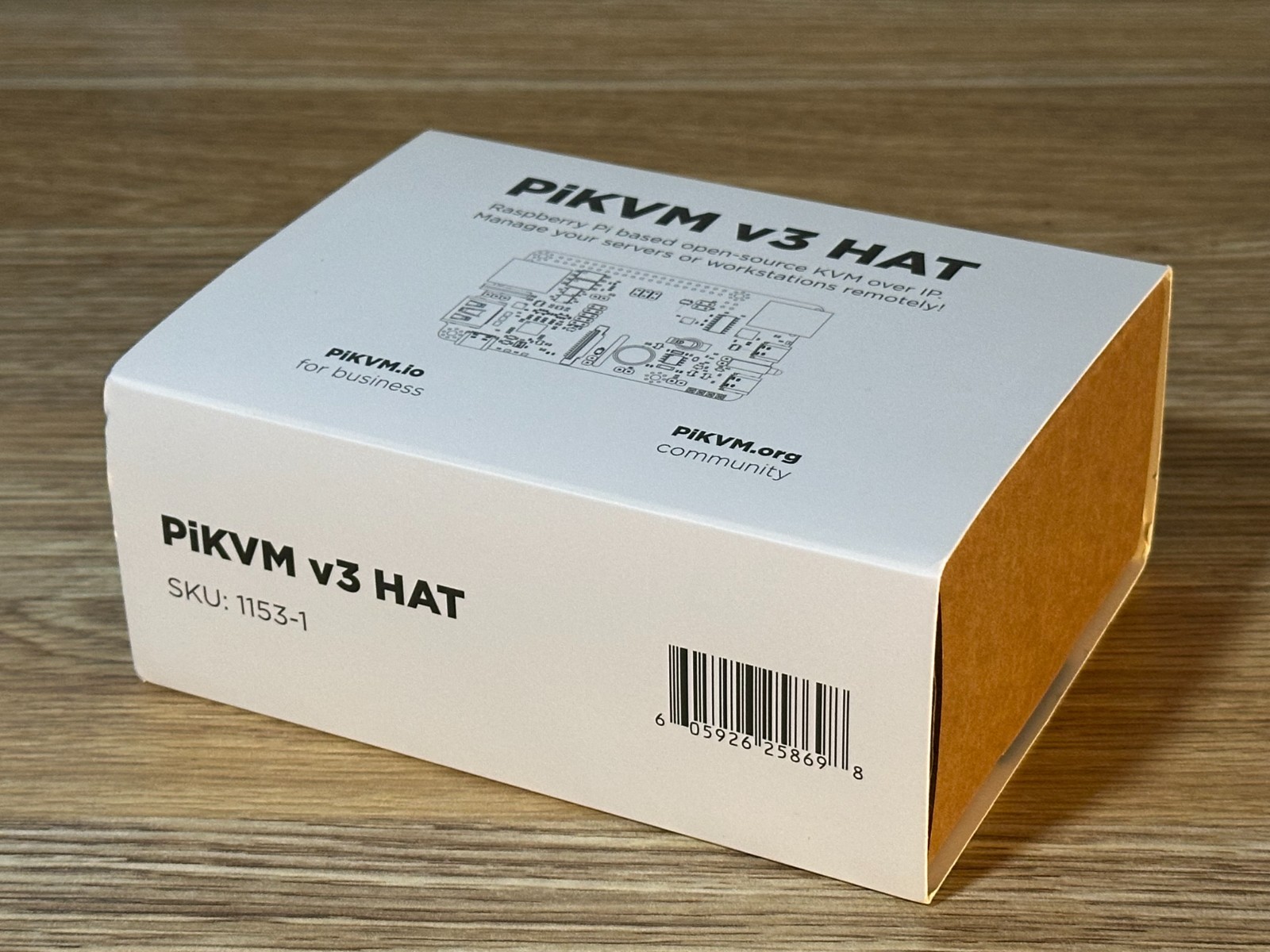 PiKVM V3.3 HAT Raspberry Pi 4 KVM over IP HDMI ATX Open Box Unused Genuine