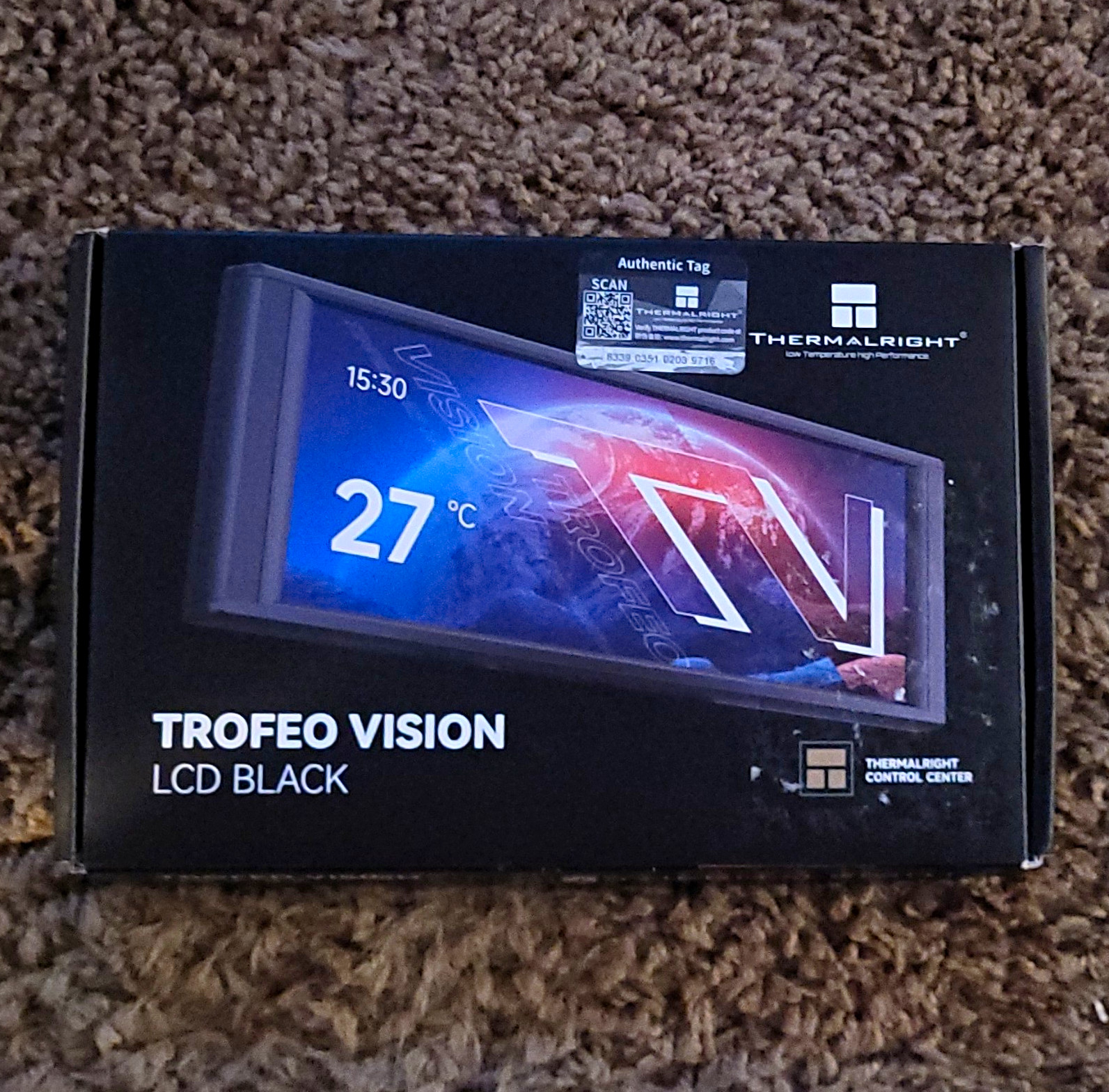 Thermalright TROFEO VISION 6.86" IPS LCD Monitor 1280x480 60Hz USB Black