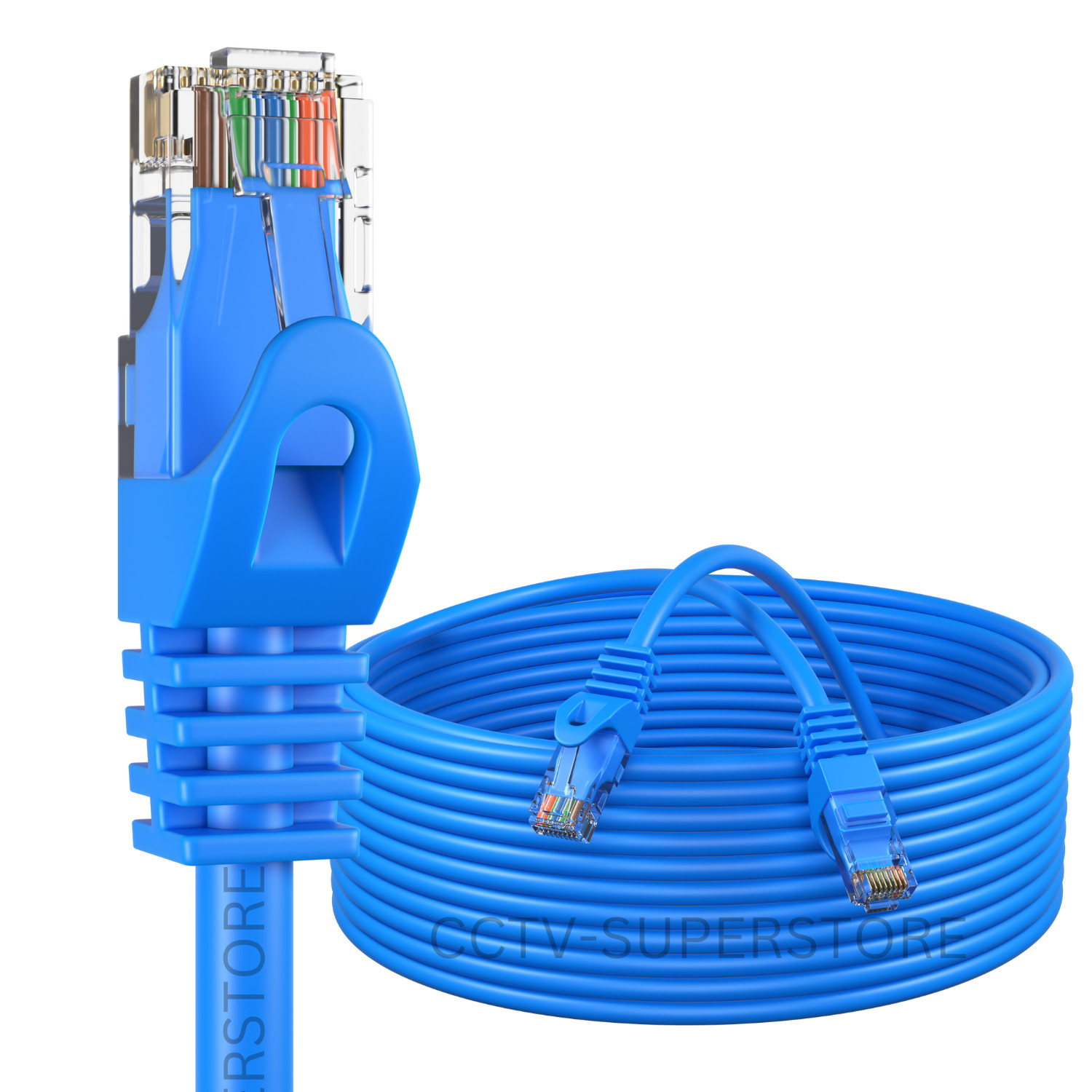 50FT 75FT 100FT 200FT CAT6 RJ45 Cable UTP Ethernet LAN Network Patch Wire Blue