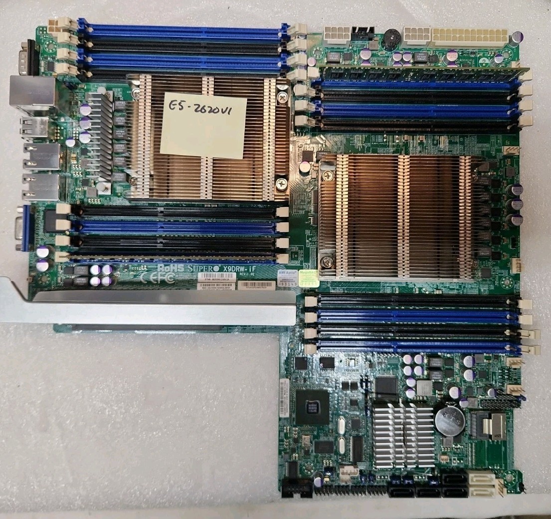 Supermicro X9DRW-IF Dual Intel Socket LGA2011 DDR3 Motherboard - USED WORKING