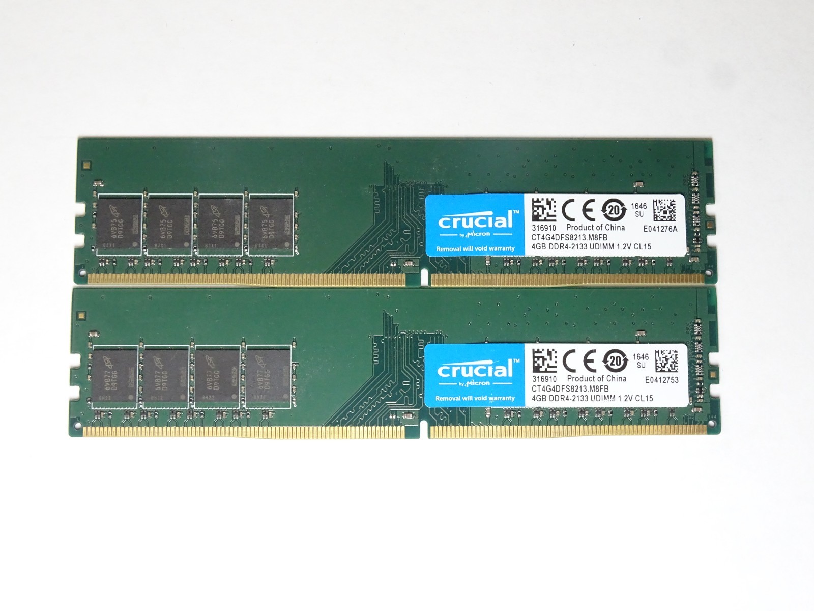 Crucial 8GB (2x4GB) DDR4-2133 PC4-17000 288-Pin UDIMM Desktop RAM