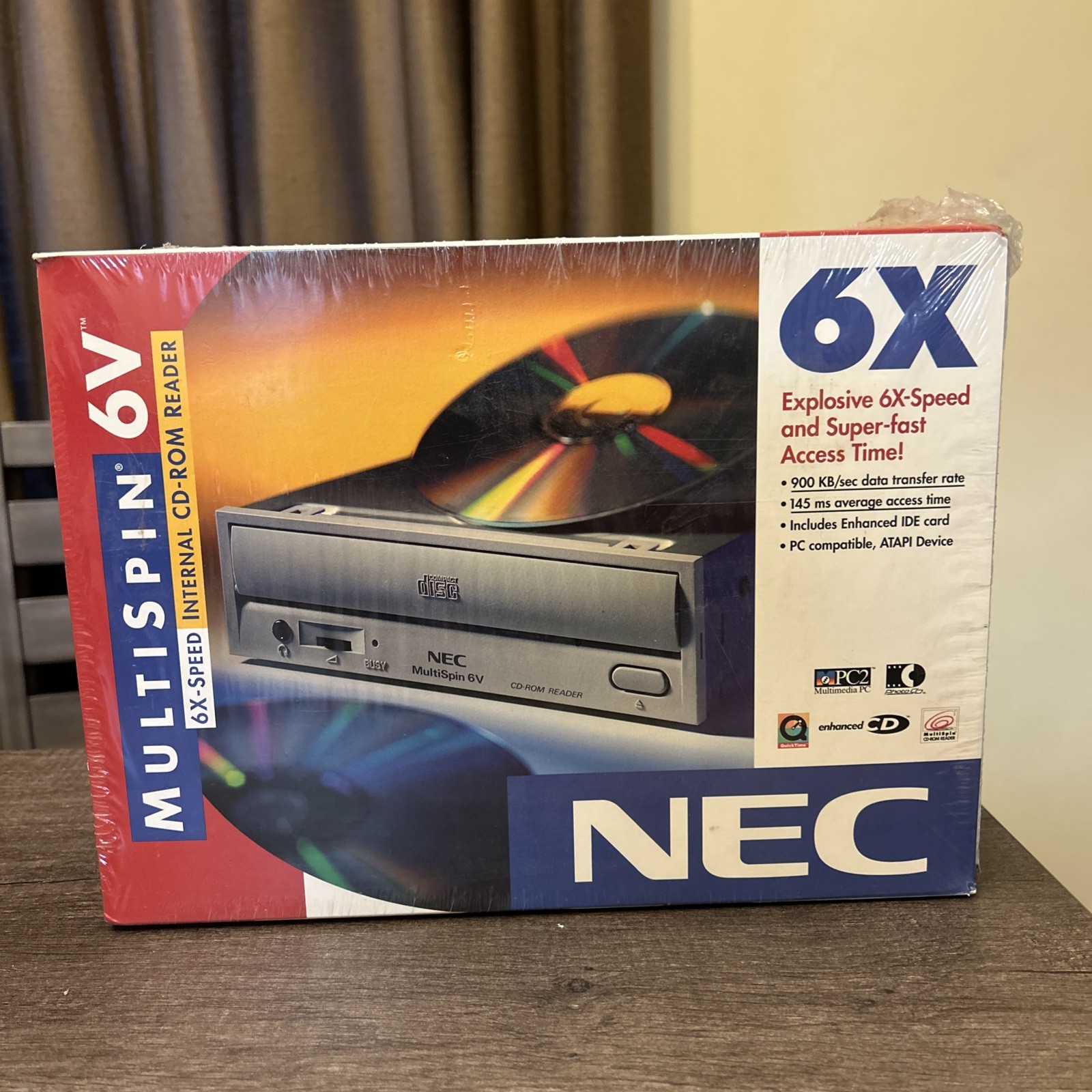 Nec Multispin 6v 6x-Speed Internal CD-ROM Reader CDR-1350A BRAND NEW