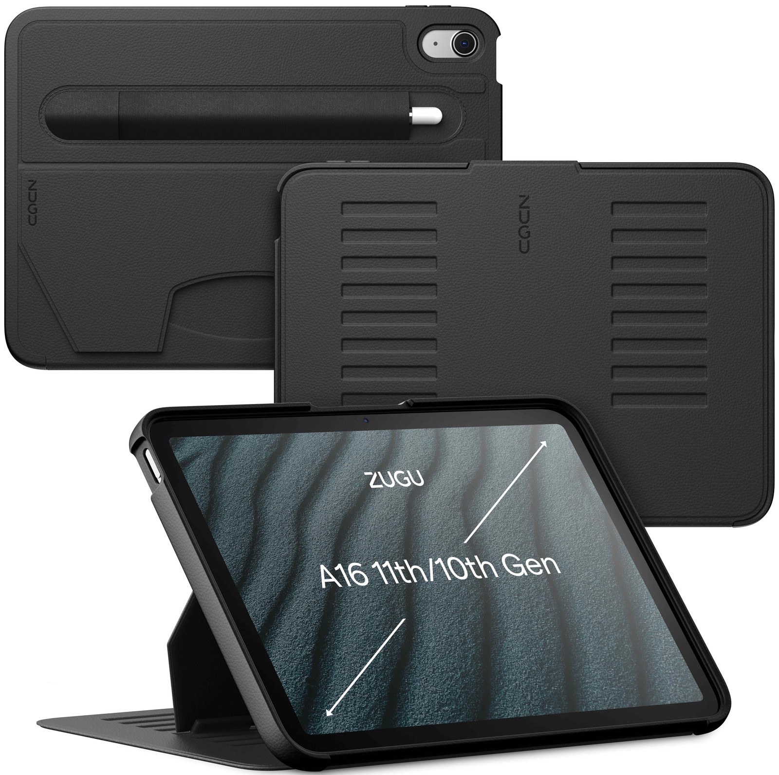 Case for iPad 10th/11th Generation (A16) 10.9 inch 2022/2025 [Black] Ultra Slim