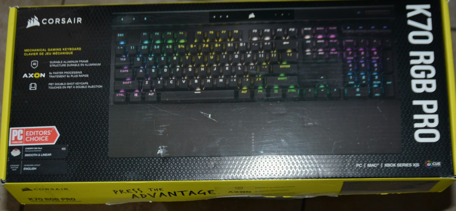 Corsair K70 RGB PRO Mechanical Gaming Keyboard. (Editor choice)