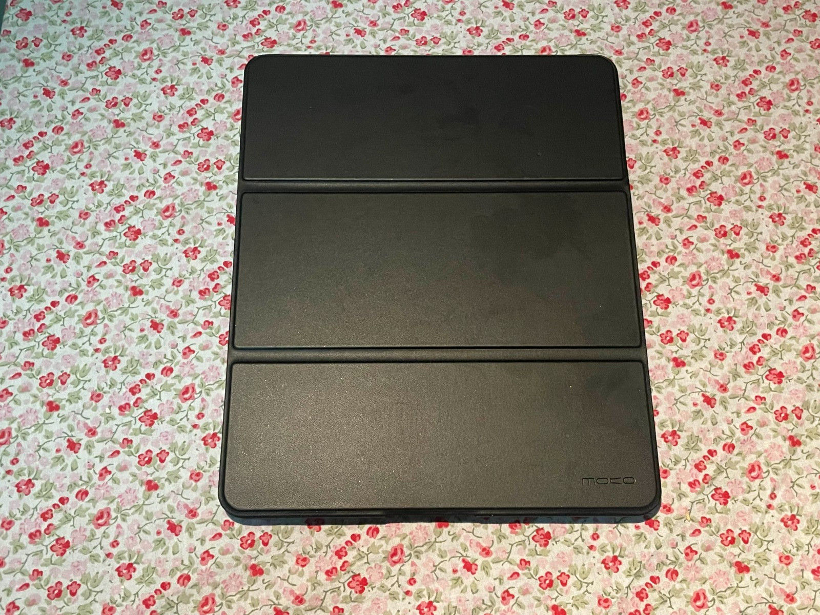 MOKO Slim Folio Case for iPad Pro 12.9 Tri-Fold Stand Pencil Holder Black