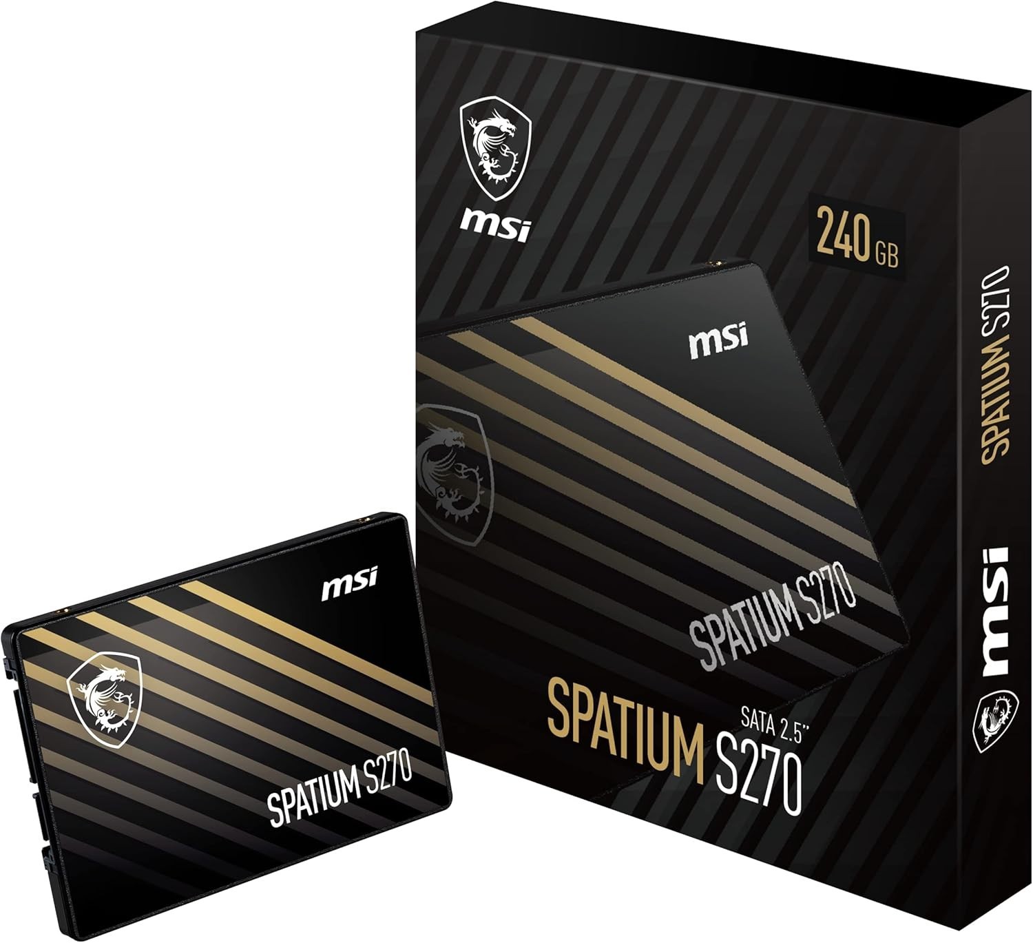 MSI SPATIUM S270 SATA III 2.5" 240GB Internal Solid State Drive (SSD) 3D NAND