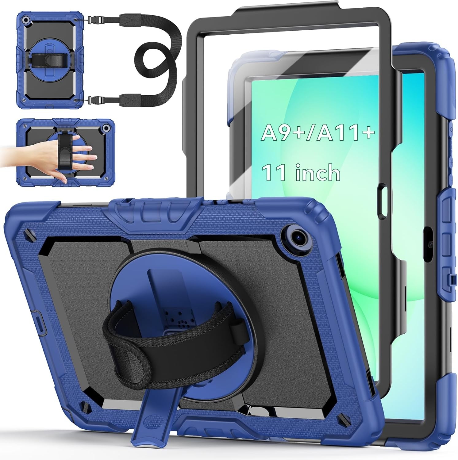 Navy Blue Full-Body Drop Protection Case for Samsung Galaxy Tab A11+ 11 Inch
