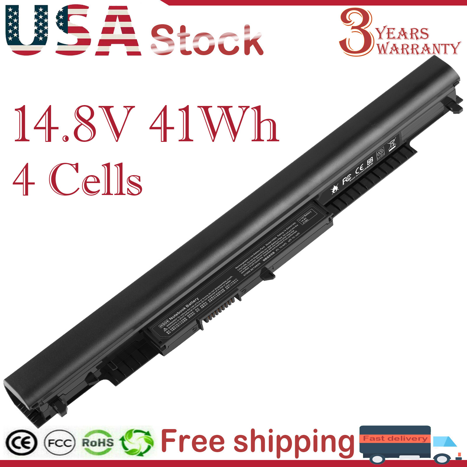 Battery For HP 15-AY039WM 15-AY009DX 15-AY041WM 15-AY052NR N2L85AA 807956-001