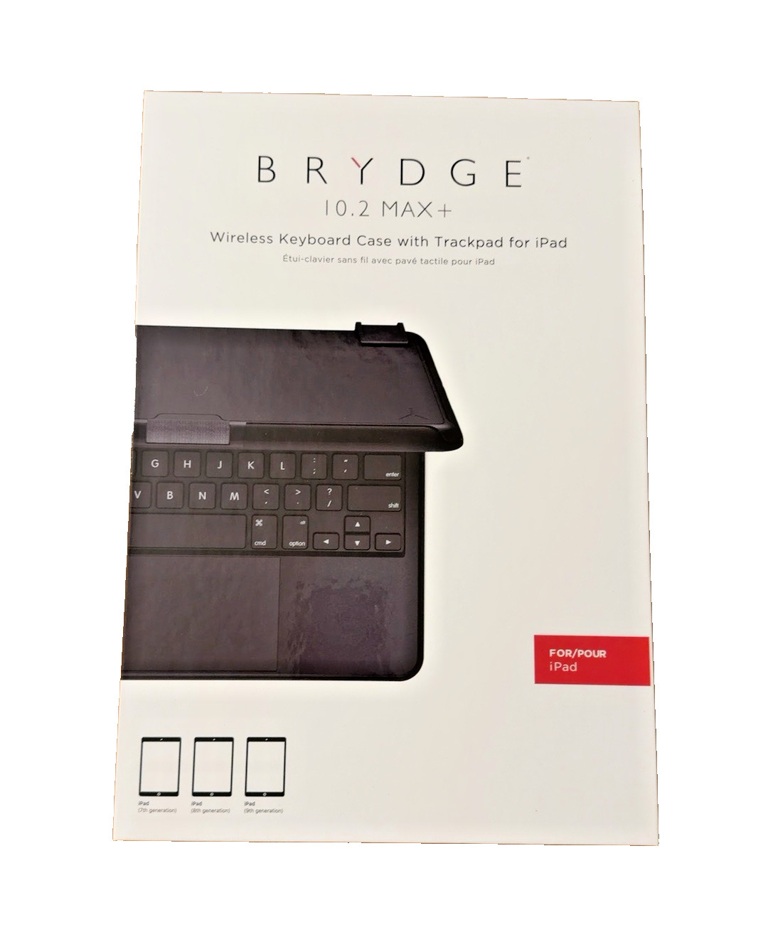 Brydge 10.2 MAX+ BRY8012-B Keyboard Trackpad iPad 7th 8th 9th Open Box