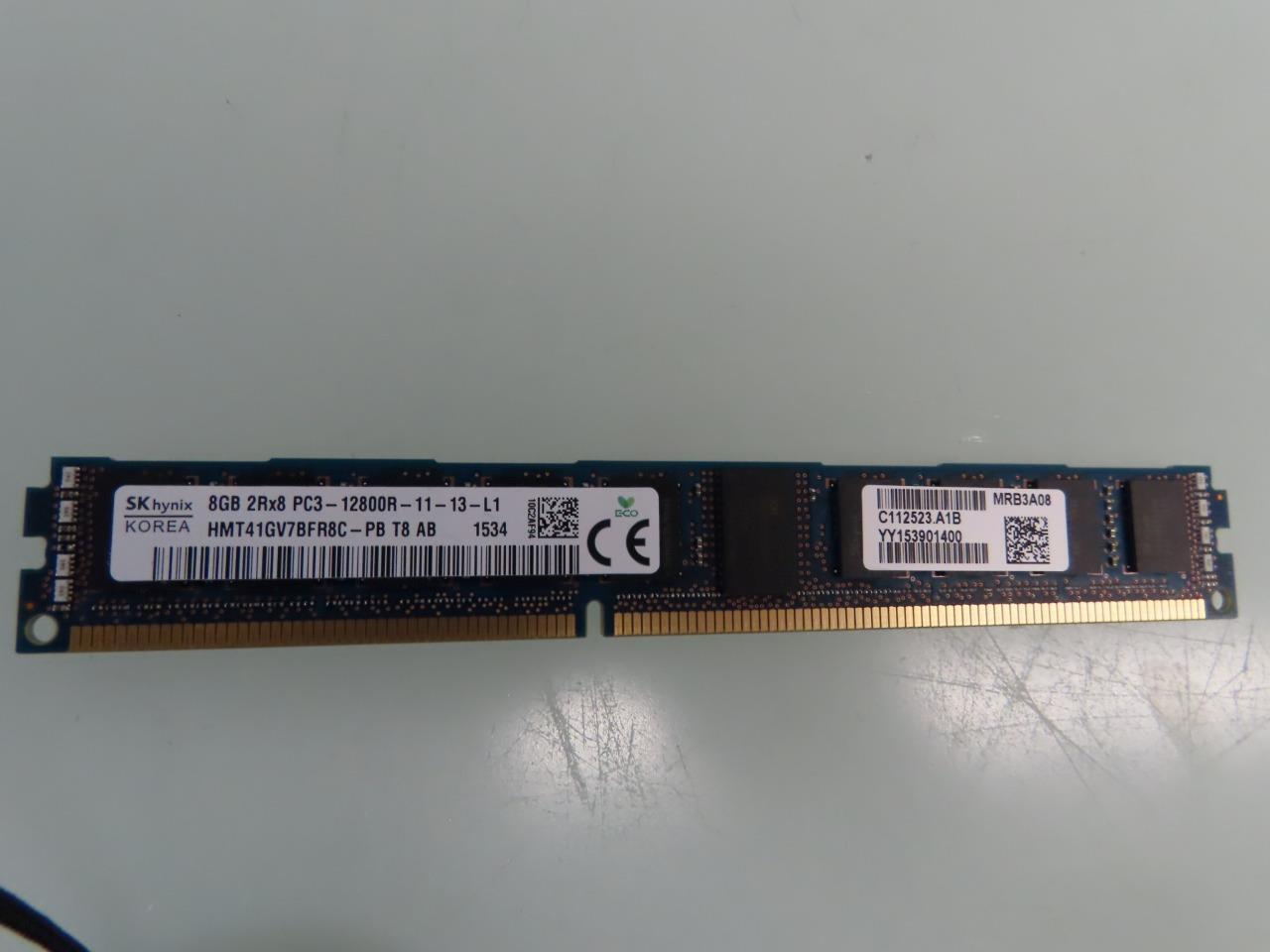 HMT41GV7BFR8C-PB Hynix 8GB PC3-12800 DDR3-1600MHz DIMM  Dual Rank Memory Low Pro