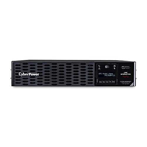 BLACK - CYBER POWER PR1500RT2U SMART APP SINEWAVE UPS SYSTEM, 1500VA/1500W