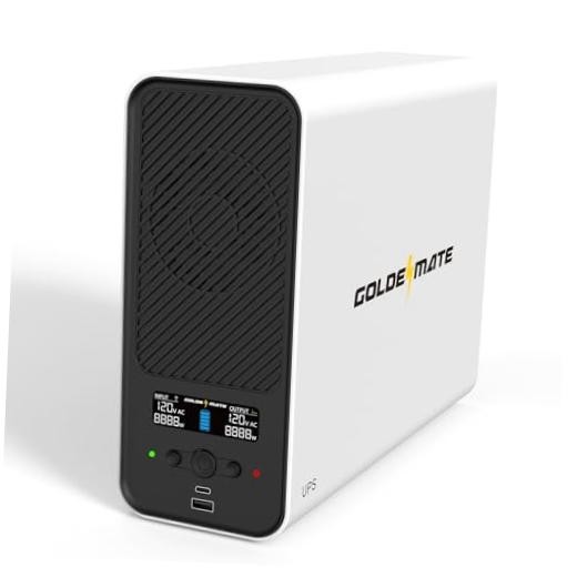 1500VA/1000W Lithium UPS Battery Backup & Surge Protector, White