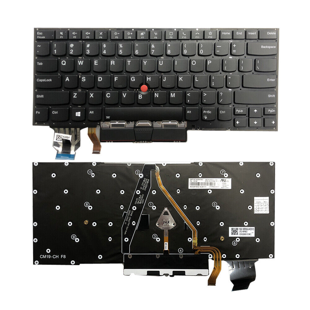 US Keyboard W/BackliGHt for Lenovo Thinkpad X1 Carbon 8th Gen 2020 7th Gen 2019