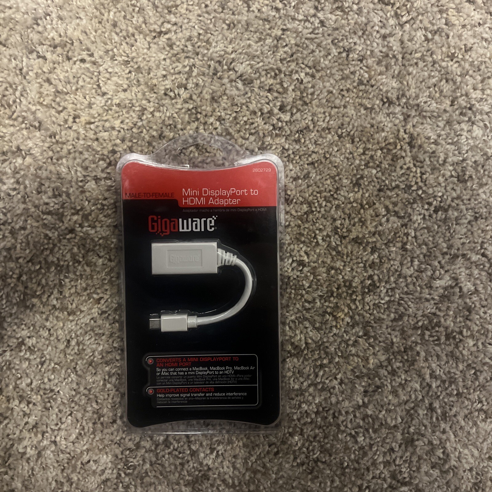 Gigaware Mini DisplayPort to HDMI Adapter 2602729  - White - New