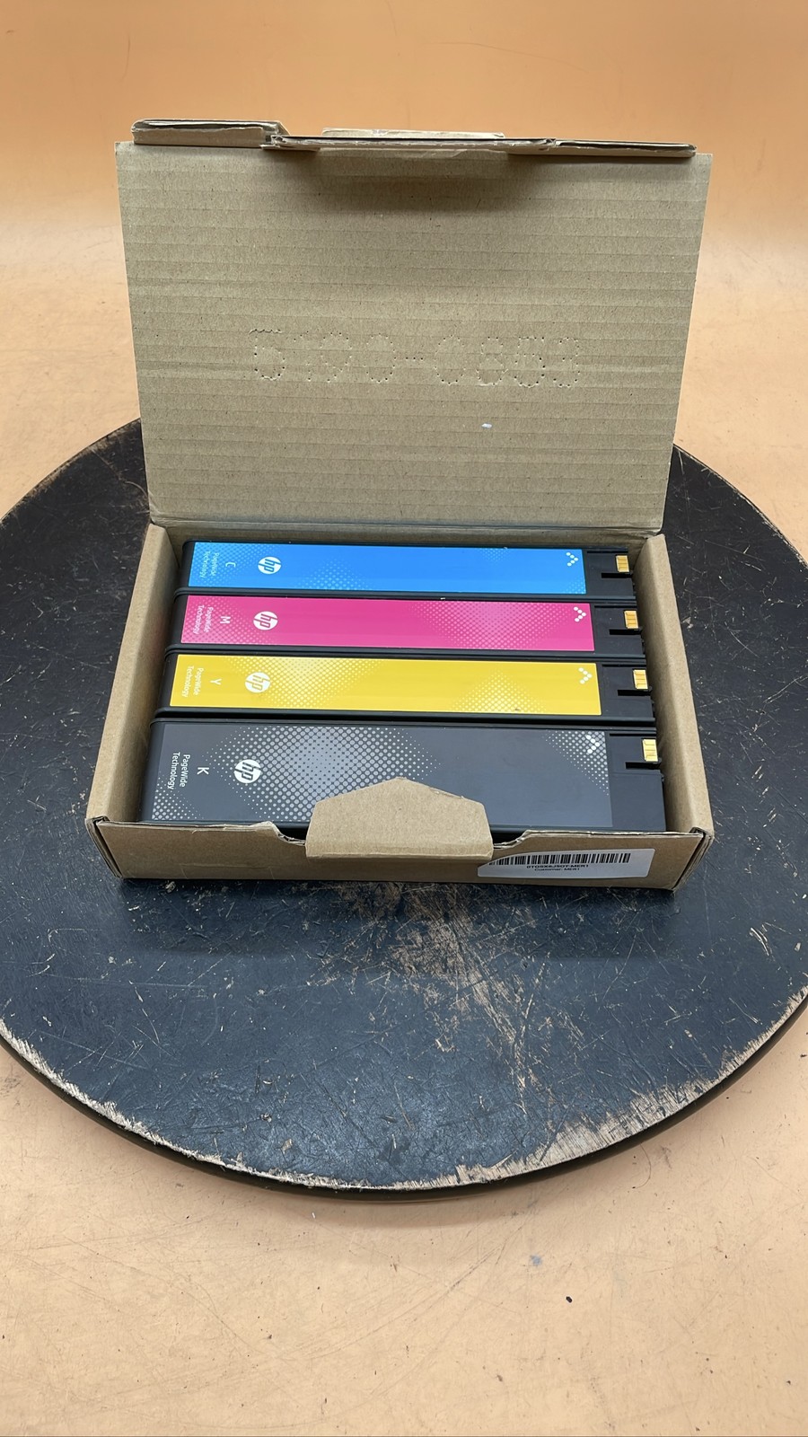 HP PageWide Printer Setup Ink Cartridges CMYK Cyan Magenta Yellow Black Bundle