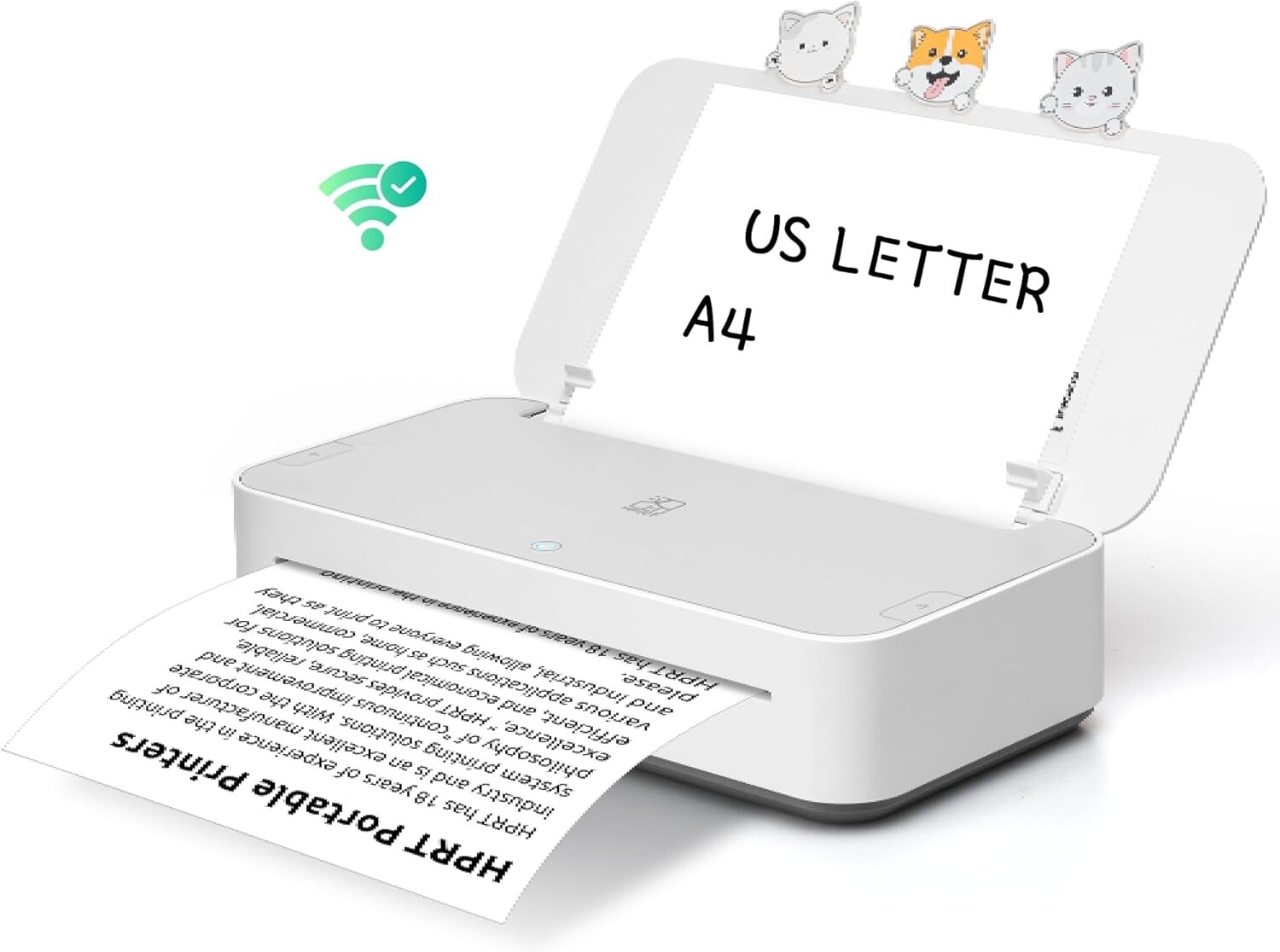 HPRT GT1 Thermal Transfer Inkless Printer for Home Use, Wi-Fi, High Resolution