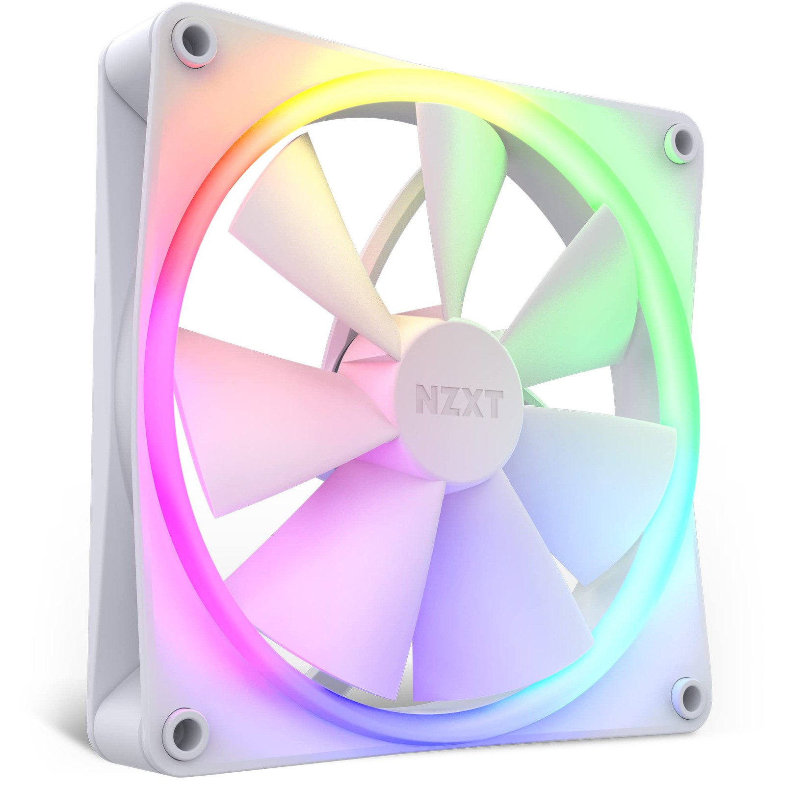 NZXT F140 RGB Fans - RF-R14SF-W1 - Advanced RGB Lighting Customization - Whisper