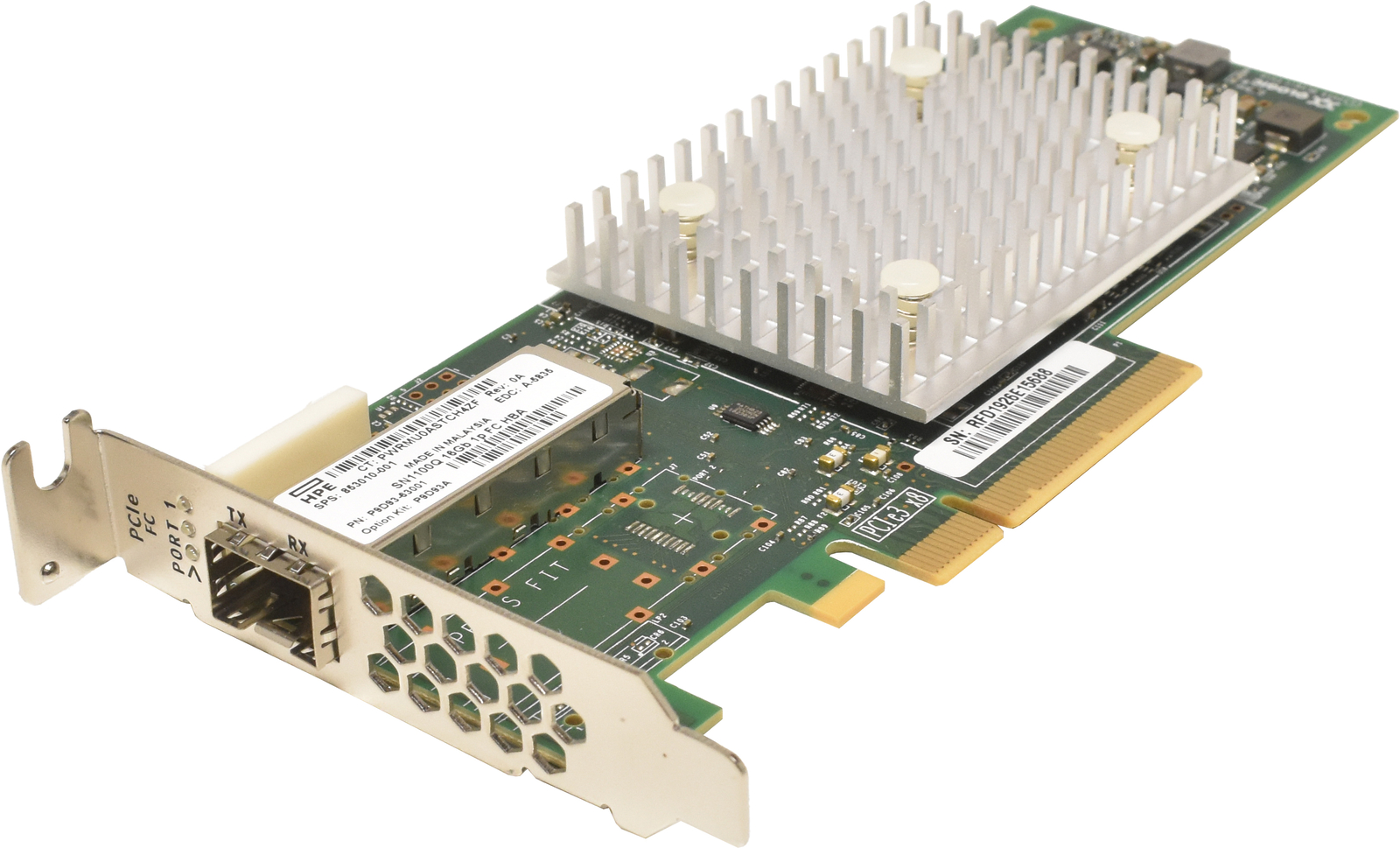 HP Enterprise StoreFabric 853010-001 SN1100Q 16Gb 1-Port PCIe3 FC HBA LP