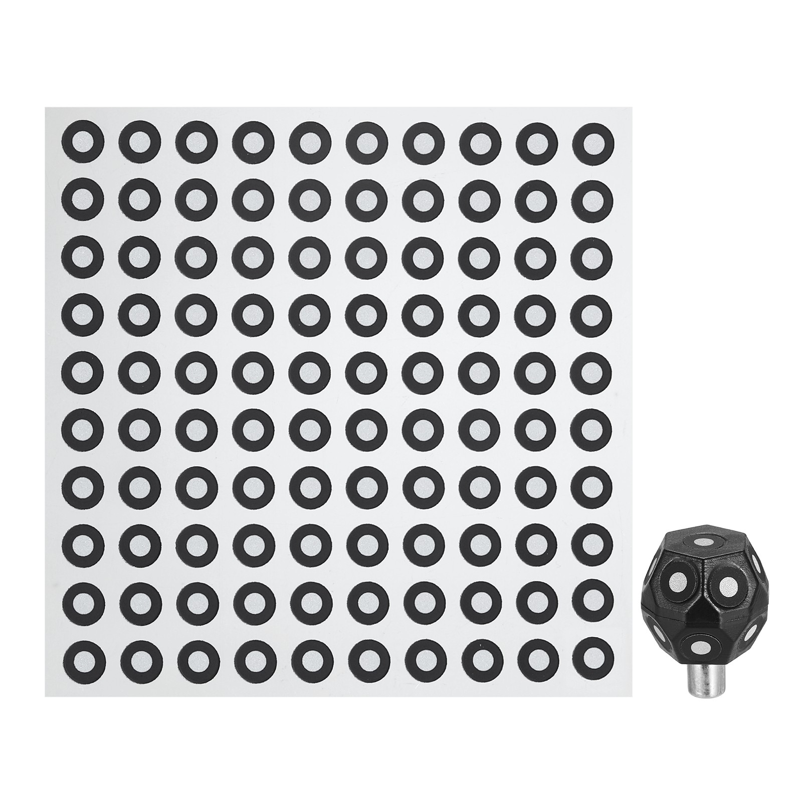 101Pcs Inner 3mm Outer 6mm Diffusion Reflective 3D Scanning Dots