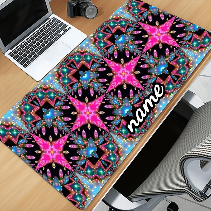 11.81inch*23.62inch Customized Mouse Pad 1pc Colorful Abstract Geometric Patte