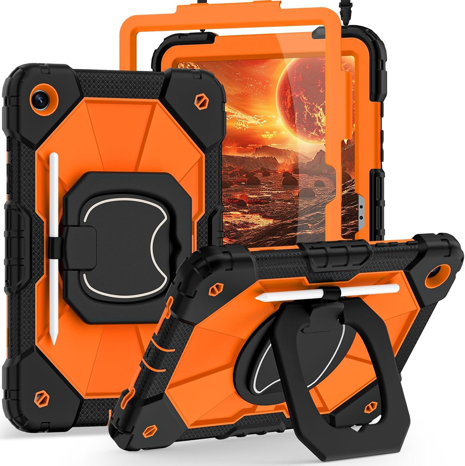 Heavy Duty Case for Galaxy Tab A11 Plus 11 Inch with Kickstand and Screen Protec