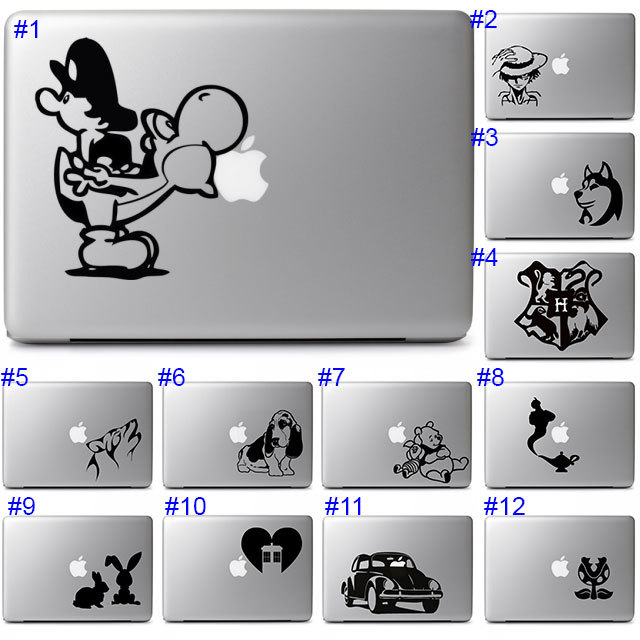 Cute Fun Animal Laptop Decal Vinyl Sticker for Apple Macbook Notebook Air Pro