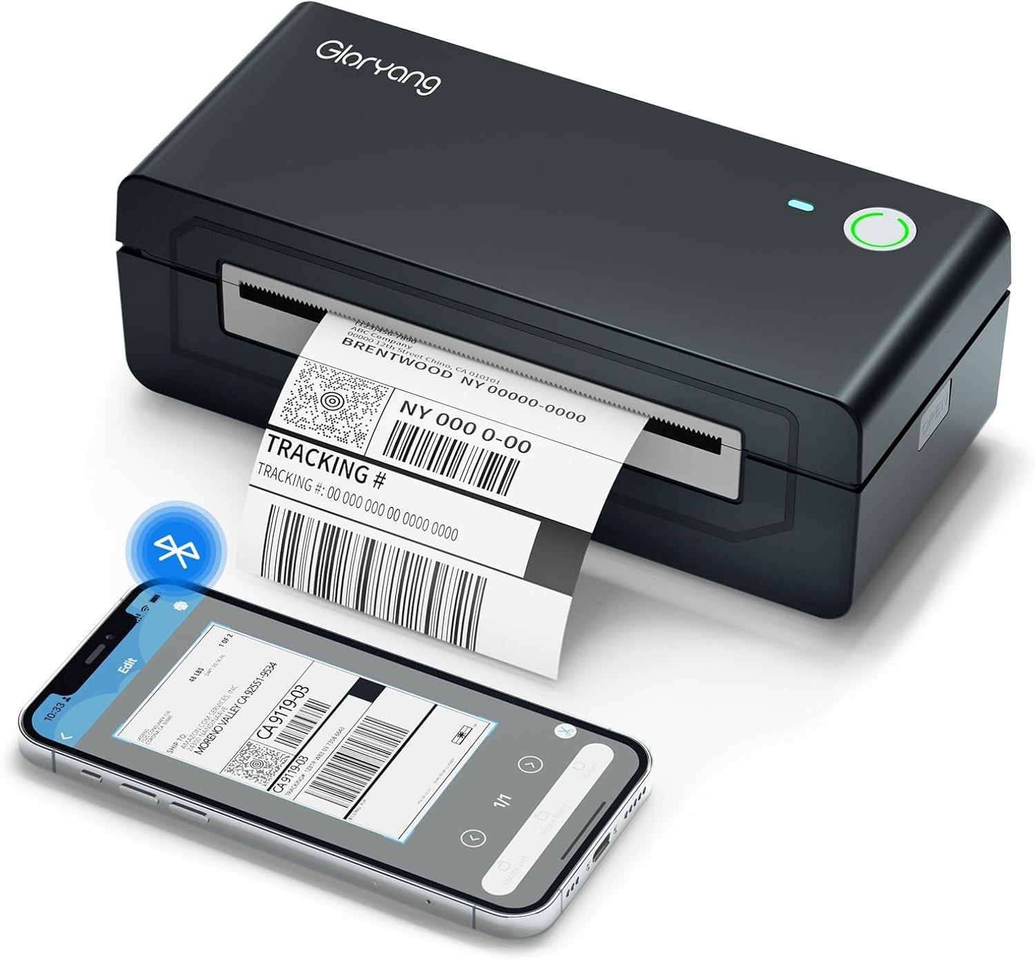 Gloryang - Portable Printer - Wireless - Thermal Inkless Printer - PD-A4