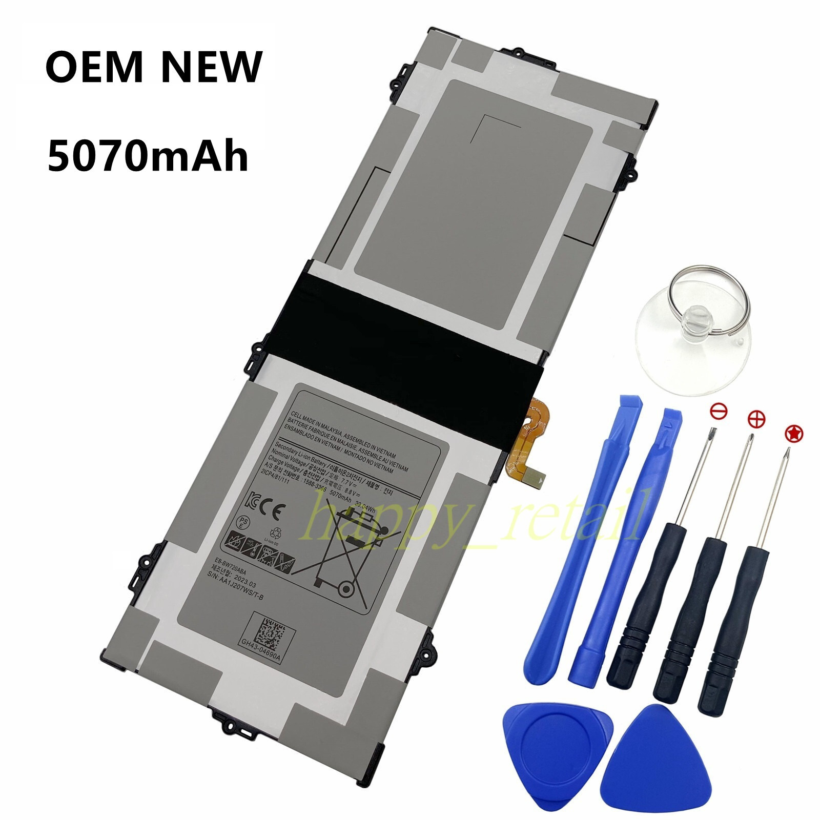 5070mAh New Battery EB-BW720ABA For Samsung Chromebook Plus V2 XE521QAB XE520QAB