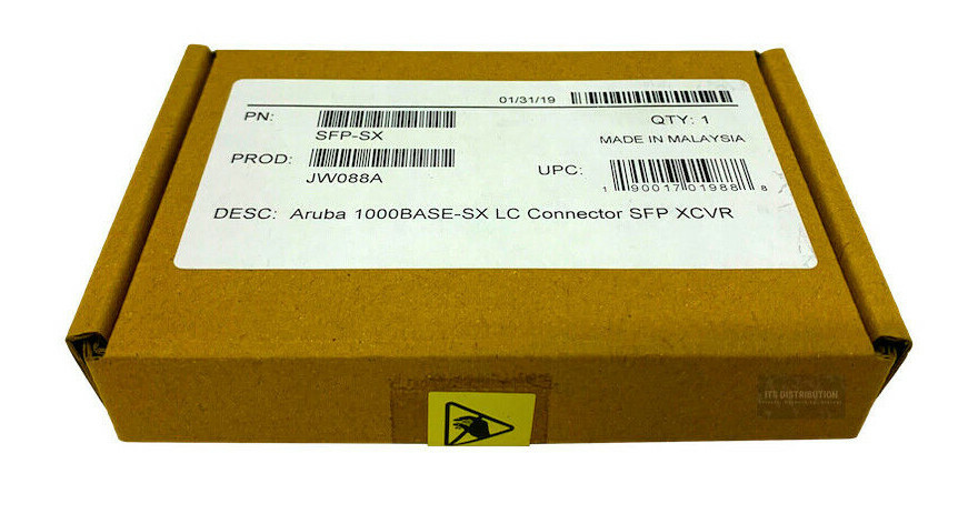 JW088A I Genuine Brand New HPE Aruba 1000BASE-SX LC Conn SFP XCVR Transceiver